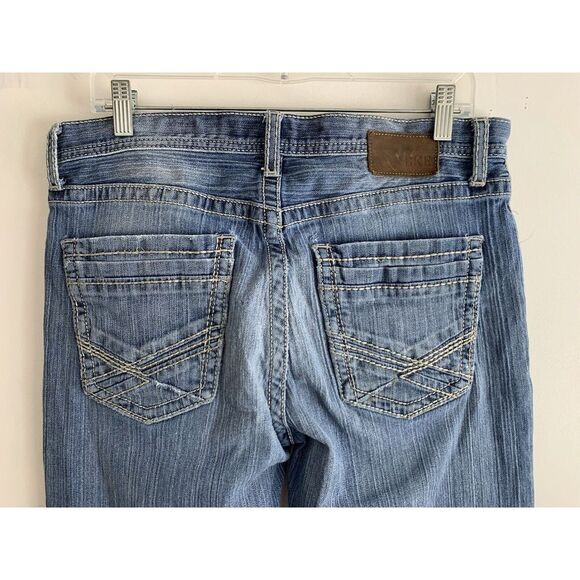 BKE Tyler Jeans Size 34x29 Mens Blue Denim Distressed Straight Leg Medium Wash - Picture 7 of 14